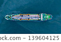 Aerial view oil and gas tanker ship freight shipping oil and gas, Global business freight shipping import export logistic transportation oil and gas product tanker ship, Sea freight oil product tanker 139604125