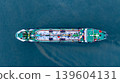 Aerial view oil and gas tanker ship freight shipping oil and gas, Global business freight shipping import export logistic transportation oil and gas product tanker ship, Sea freight oil product tanker 139604131