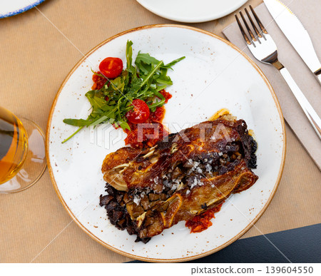 Pork ear and kidney terrine with pesto Pork ear and kidney terrine with pesto 139604550