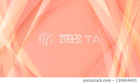 Pink geometric background vector with overlapping diagonal lines 139604603