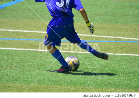 Soccer match, high school students Soccer match, high school students 139604967