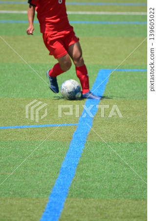 Soccer match, high school students Soccer match, high school students 139605022