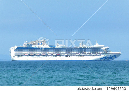 The Diamond Princess sails the Hibikinada Sea. 139605230