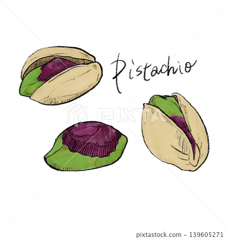 Hand-drawn pistachios (transparent color) Hand-drawn pistachios (transparent color) 139605271