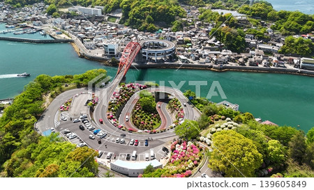 April 2026 - Drone aerial photography of Ondo no Seto [Ondo Ohashi Bridge, Second Ondo Ohashi Bridge, Tsutsuji no Oka] - No. 17 139605849