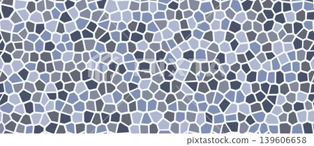 Blue grey mosaic pebble stone seamless pattern. Repeated cobblestone background. Gray stone sidewalk paved texture. Tessellation rock repeating wallpaper. Vector landscaping pavement backdrop Blue grey mosaic pebble stone seamless pattern. Repeated cobblestone background. Gray stone sidewalk paved texture. Tessellation rock repeating wallpaper. Vector landscaping pavement backdrop 139606658