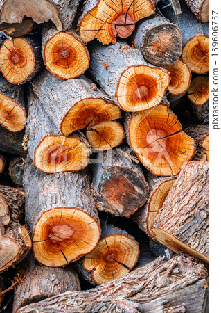 Stack of wood 139606757