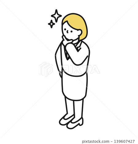 等距插畫：身穿西裝的女子炫耀 139607427