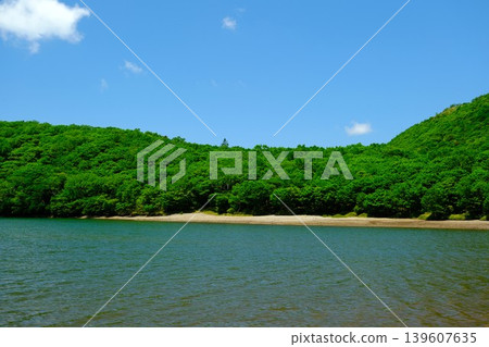 Konuma Lake, a calm and beautiful lake in early summer. Konuma Lake, a calm and beautiful lake in early summer. 139607635