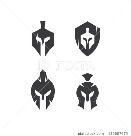shield and spartan helmet. 139607673