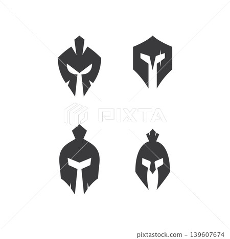 shield and spartan helmet. shield and spartan helmet. 139607674
