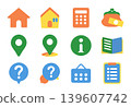 A set of soft, flowing HP navigation icons. 139607742