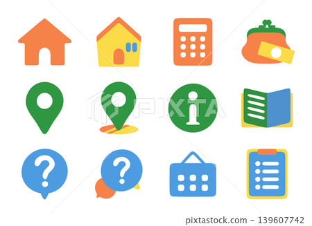 A set of soft, flowing HP navigation icons. A set of soft, flowing HP navigation icons. 139607742