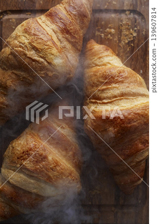 Freshly Baked Butter Croissants Freshly Baked Butter Croissants 139607814