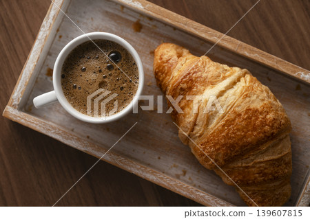 Coffee and Croissants Breakfast Coffee and Croissants Breakfast 139607815