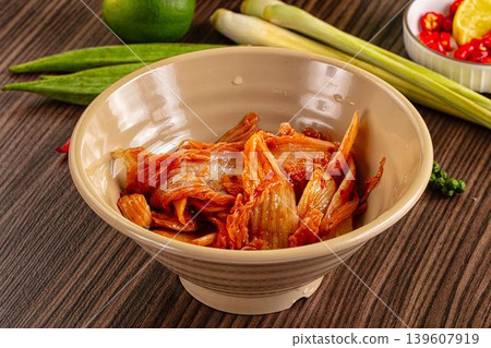 Fermented spicy Korean Kimchi cabbage Fermented spicy Korean Kimchi cabbage 139607919