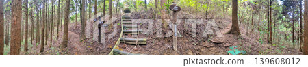 Panoramic view of the Toi Pass, a fork in the Izu Mountain Ridge Trail on the Izu Peninsula. Panoramic view of the Toi Pass, a fork in the Izu Mountain Ridge Trail on the Izu Peninsula. 139608012