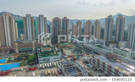May 12 2026 Shek Mun industrial and residential skyline beside river May 12 2026 Shek Mun industrial and residential skyline beside river 139608119