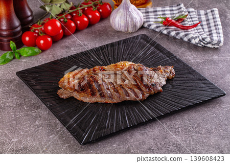 Grilled gourmet rib-eye beef steak Grilled gourmet rib-eye beef steak 139608423