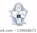 An illustration of a Yuki-onna (snow woman) with her arms outstretched. 139608673
