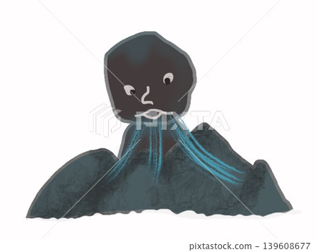 Daidarabocchi peeking out from the mountain Daidarabocchi peeking out from the mountain 139608677