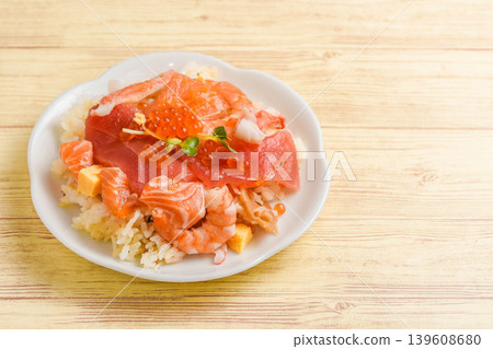 Seafood chirashi sushi Seafood chirashi sushi 139608680