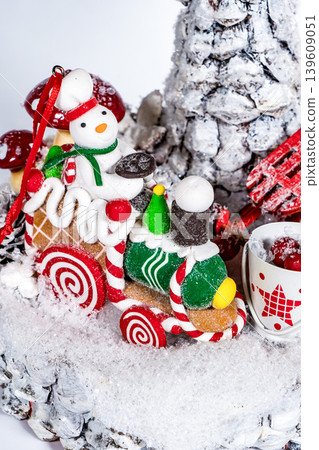 Christmas tree table cones mini decoration for new year Christmas tree table cones mini decoration for new year 139609051