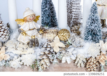 Christmas tree table cones mini decoration for new year Christmas tree table cones mini decoration for new year 139609251