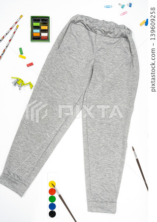 Cotton clothes for school and sports sweater, pants and t-shirt Cotton clothes for school and sports sweater, pants and t-shirt 139609258
