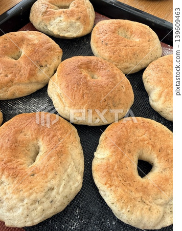 Handmade bagels Handmade bagels 139609463