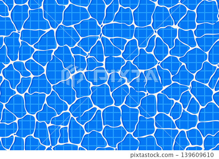 Illustration background of water surface and pool tiles 139609610