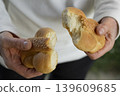 Hands Holding Freshly Baked Bread 139609685