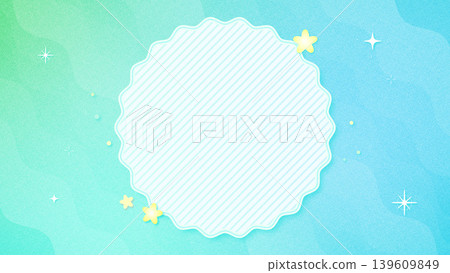 A cute frame background wallpaper inspired by the light blue sea. A cute frame background wallpaper inspired by the light blue sea. 139609849