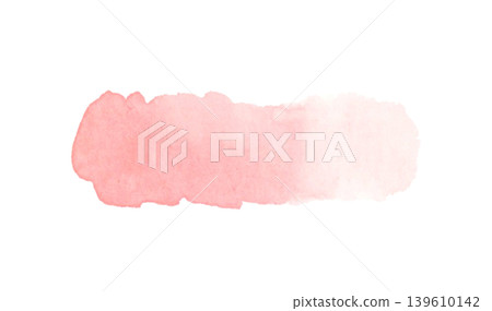 Pale pink watercolor accents (frame/decorative border) - beautifully hand-painted with a lovely bleeding effect. 139610142