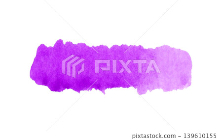 Vivid purple watercolor accents (frame/decorative border) - beautifully blended, hand-drawn design. Vivid purple watercolor accents (frame/decorative border) - beautifully blended, hand-drawn design. 139610155