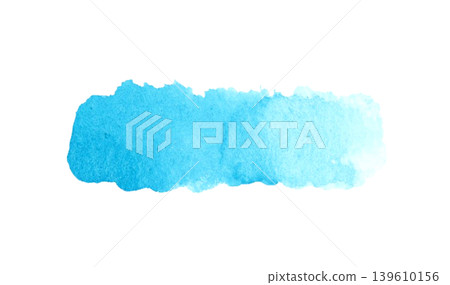 Bright light blue watercolor accents (frame/decorative border) - beautifully hand-drawn with a lovely bleeding effect. Bright light blue watercolor accents (frame/decorative border) - beautifully hand-drawn with a lovely bleeding effect. 139610156