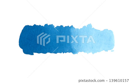 Blue watercolor accents (frame/decorative border) - beautifully hand-painted with a lovely bleeding effect. Blue watercolor accents (frame/decorative border) - beautifully hand-painted with a lovely bleeding effect. 139610157