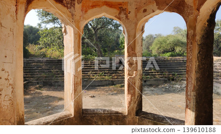 Tilla jogian dry sacred pond and ancient samadhi tomb in pakistan 139610188