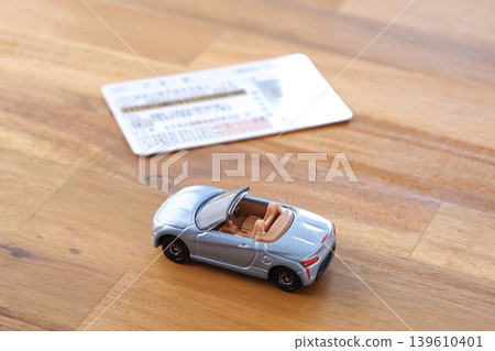 Image of a car and a driver's license Image of a car and a driver's license 139610401