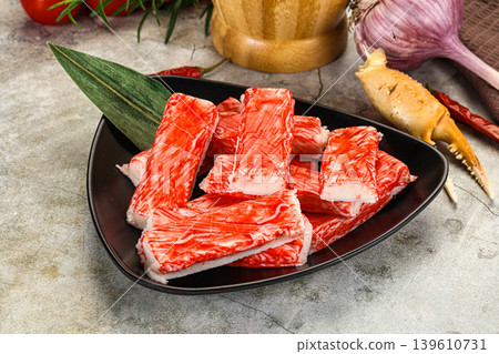 Red crab meat stick surimi Red crab meat stick surimi 139610731