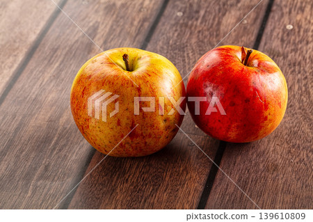 Ripe sweet red organic apple Ripe sweet red organic apple 139610809