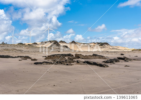 Canoa Quebrada Beach at Aracati in Ceara Brazil. Bay Coastline. Coast Travel. Vacations Landscape Canoa Quebrada Beach at Aracati in Ceara Brazil. Bay Coastline. Coast Travel. Vacations Landscape 139611065