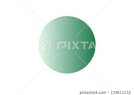 Green gradient circular material 139611232