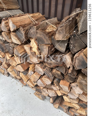 Burning wood, chopping wood Burning wood, chopping wood 139611256
