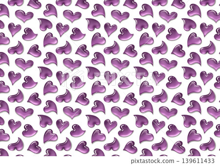 A background adorned with plump, three-dimensional purple hearts resembling gummy candies and jelly. A background adorned with plump, three-dimensional purple hearts resembling gummy candies and jelly. 139611433