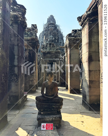 Bayon Temple in Angkor Thom, Buddha statues and colonnades, January 2026 139611526