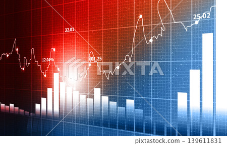 stock market finance graph background with abstract Growth graph chart stock market finance graph background with abstract Growth graph chart 139611831