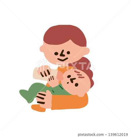 母親哺乳的插圖 母親哺乳的插圖 139612019