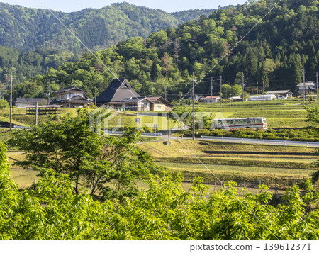 Satoyama landscape with terraced rice fields Satoyama landscape with terraced rice fields 139612371