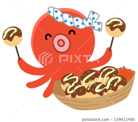 章魚燒(章魚丸子)-可愛的章魚角色 章魚燒(章魚丸子)-可愛的章魚角色 139612480